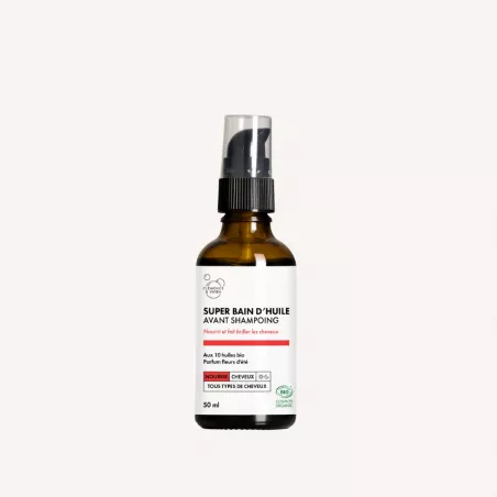 Soin cheveux Super Bain d'huile avant-Shampoing Bio - Clémence & Vivien