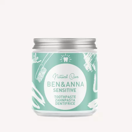 Dentifrice pour dents sensibles sans fluor en pot - Ben & Anna