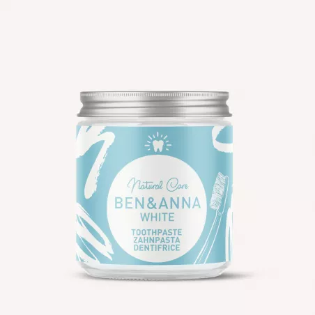 Dentifrice blancheur en pot sans fluor - Ben & Anna