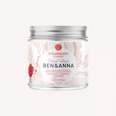 Dentifrice pour enfants à la fraise en pot
